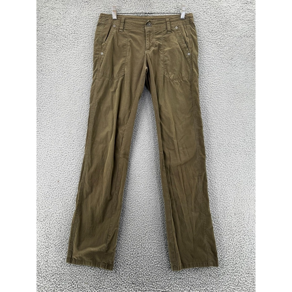 Kuhl Trekr Women's‎ 6 Reg (Fits 30x31.5) Olive Green Hiking Pants Straight Leg